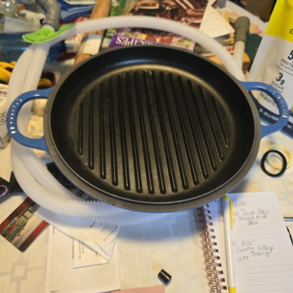 Le Creuset Blue Cast Iron Grill Pan